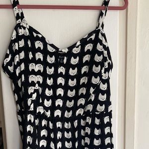 Cat print dress